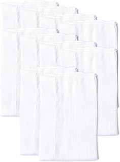 Gerber Unisex Baby Boys Girls Birdseye Prefold Cloth Diapers Multipack White 3-Ply 10 Pack