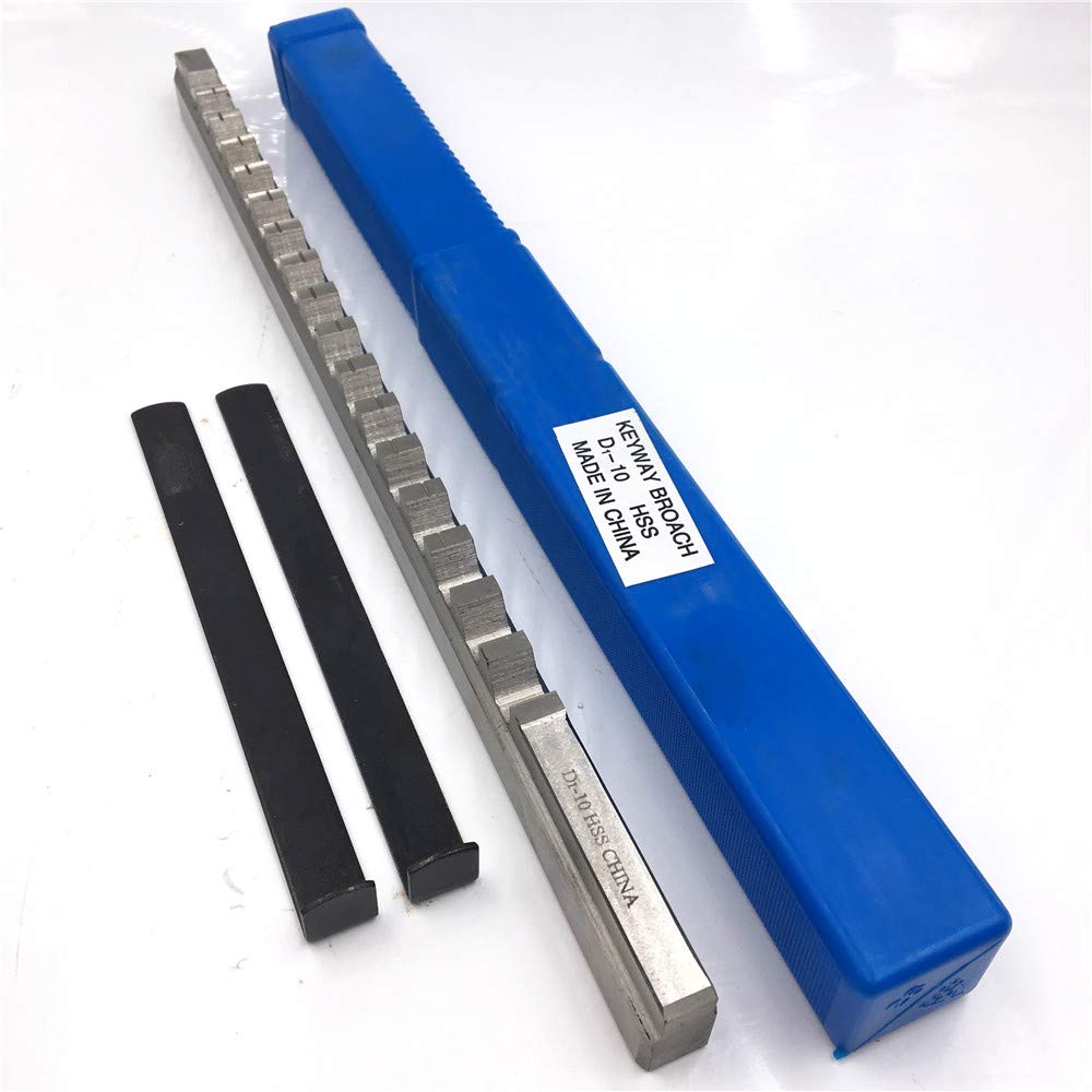 10mm Keyway Broach D Push Type Metric Size HSS Keyway Broaches & Shim CNC Machin