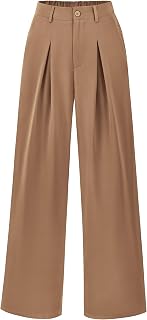 BTFBM Fall High Waisted Business Casual Palazzo Pants For Women Dressy 2026