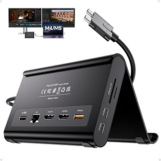 MacBook Docking Station Dual Monitor 4K@60Hz for MacBook Pro/Air M4/M5