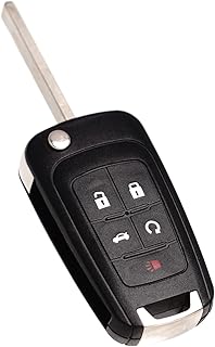 MechanMagic Remote Flip Key Fob Replacement Fits for Chevy Cruze Equinox Camaro Malibu Sonic Impala Buick Lacrosse Regal Verano Encore Allure GMC Terrain 2010-2021 Keyless Entry Control OHT01060512