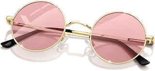 KANASTAL Retro Rund Sonnenbrille Herren Damen