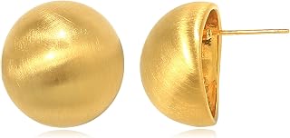 KELMALL 18K Gold Chunky Hoop Earrings, Non-Tarnish Statement Drops Earrings