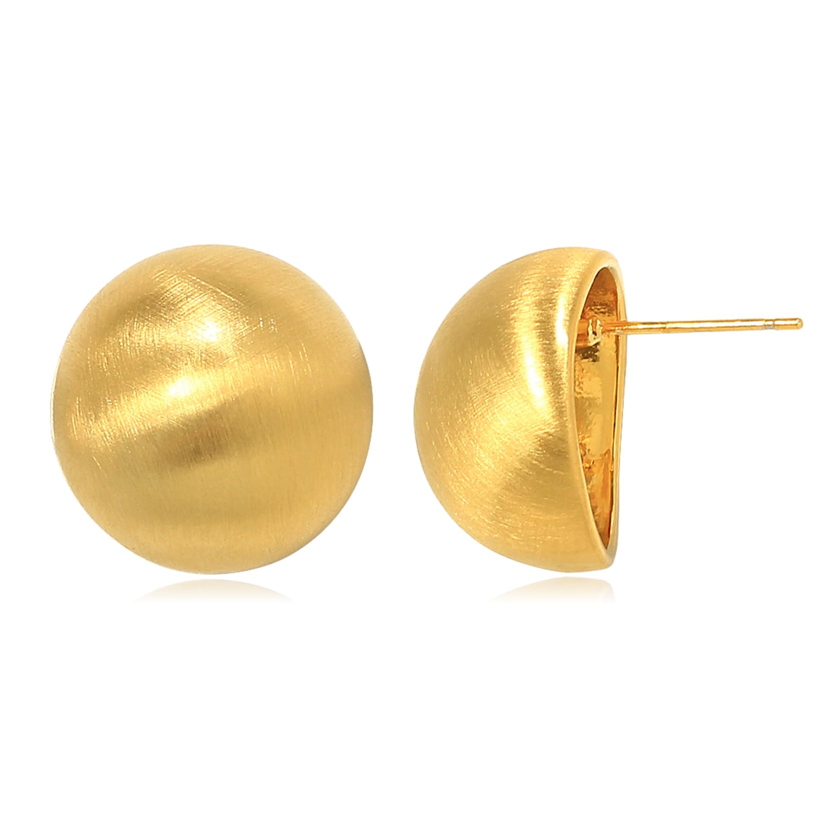 KELMALL 18K Gold Chunky Hoop Earrings, Non-Tarnish Statement Drops Earrings