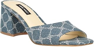 NINE WEST Women's Gagen Heel Sandal