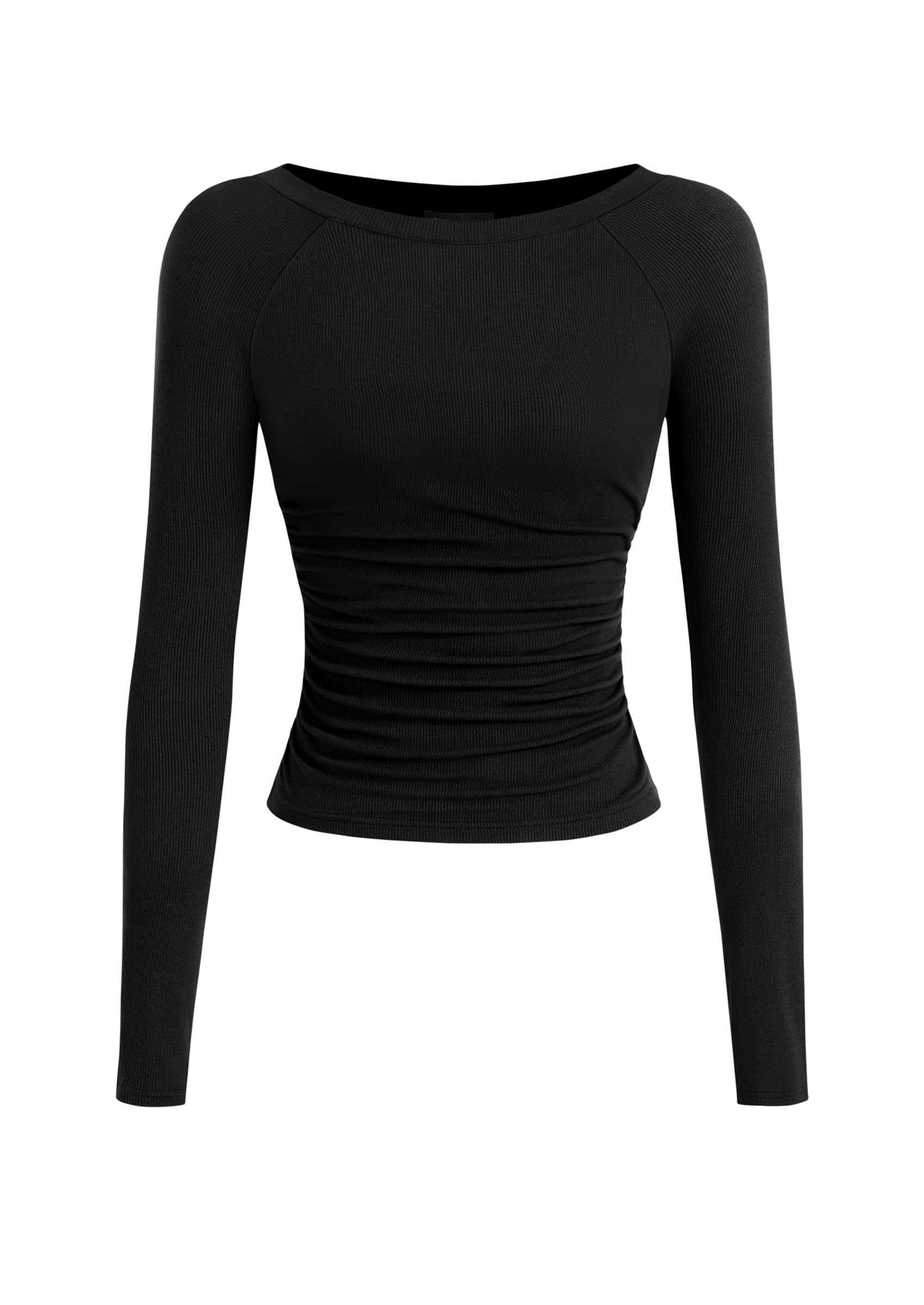 PRETTYGARDEN Camicie a maniche lunghe da donna 2025 autunno increspato lati scol