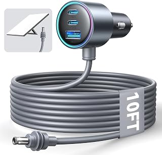Starlink Mini Car Adapter with 10FT Cable, Dual PD 45W+USB 30W, 12V-24V | Stable Power for Starlink Mini, Durable 18AWG Cable, Plug &amp; Play Starlink Mini Accessories for Cars, Trucks, RVs, Road Trips