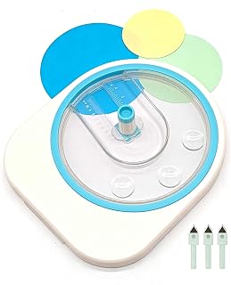 Oythiem Upgraded Rotary Circle Cutter for Paper Crafts, Cuts 1"-4" Circles | Disc design for smooth &amp; precise cutting, with 2 replaceable blades, ideal for scrapbooking, card making &amp; DIY projects