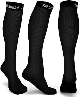 Kompressionsstrümpfe Damen und Herren, Kompressionssocken Stützstrümpfe Compression Socks Laufstrümpfe Kompression für Sport,Laufen,Reisen,Radsport,Flug,One Paar