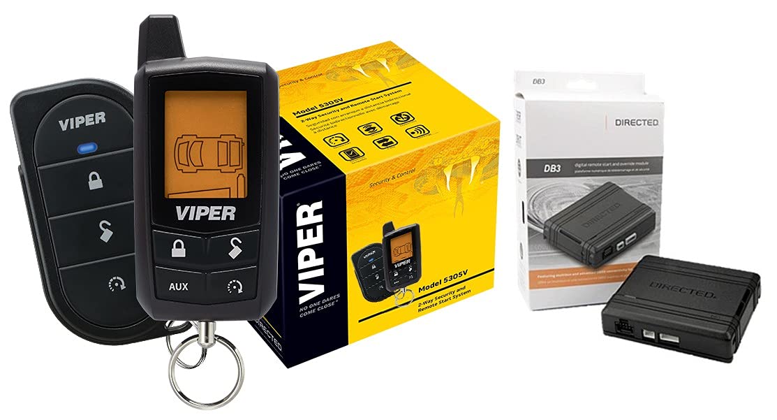 Viper Model 5305V 2 Way Car Security & Remote Start Bundled with + (1) Directed 