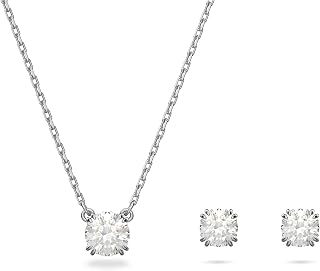 Swarovski Stilla Collezione parure, blanc, plaqué rhodium