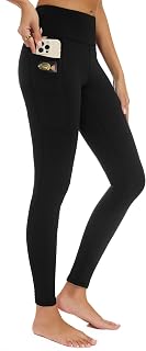adorence Women's Sports Leggings with 5 Pockets, High Waisted Leggings, Sports Trousers for Women Opaque