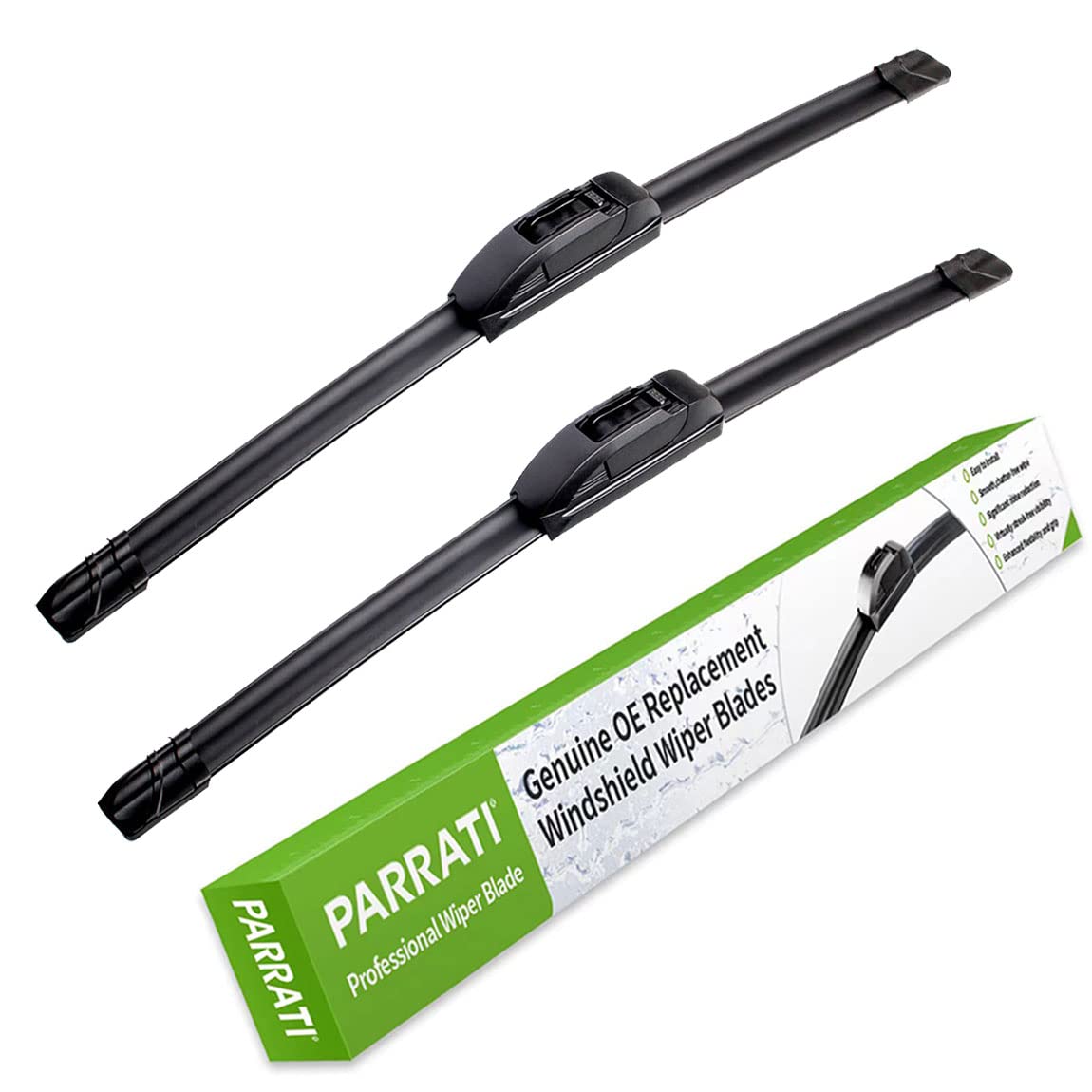 OEM QUALITY 22" + 22" PARRATI Premium All-Season Windshield Wiper Blades (Set of