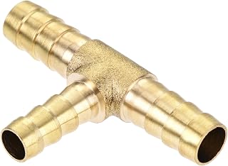 Reduction Barb Hose Fitting Tee T Pipe Connector Brass 5/16" x 5/16" x 1/4"