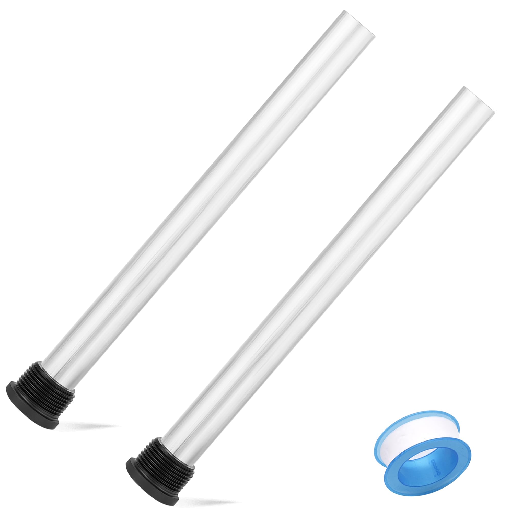 2 Pack RV Water Heater Anode Rod - 9.25" L x 3/4" NPT, Replacement Part for Subu