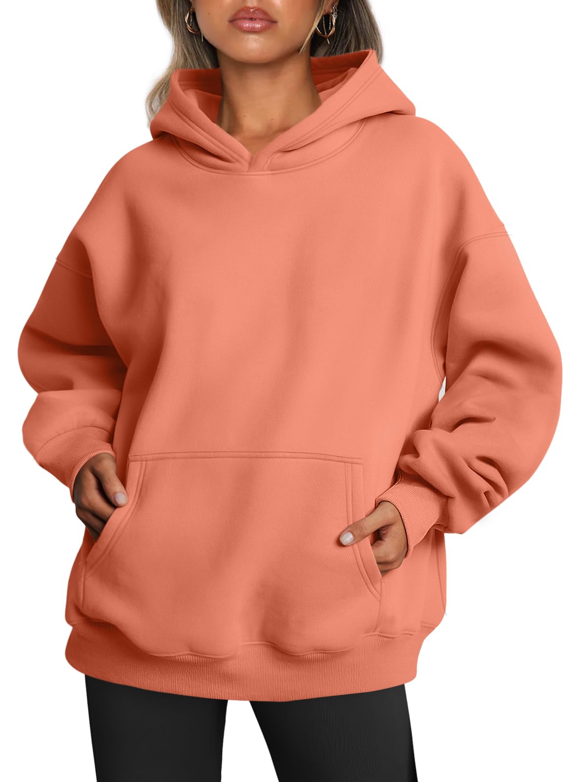 Trendy Queen Women's Oversized Hoodies Fleece Sweatshirts Autumn Fashion 2025 Pu
