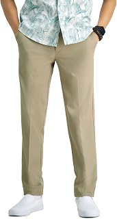 Haggar Men's Cool 18 Pro Slim Fit Flat Front Super Flex Waistband Casual Pant