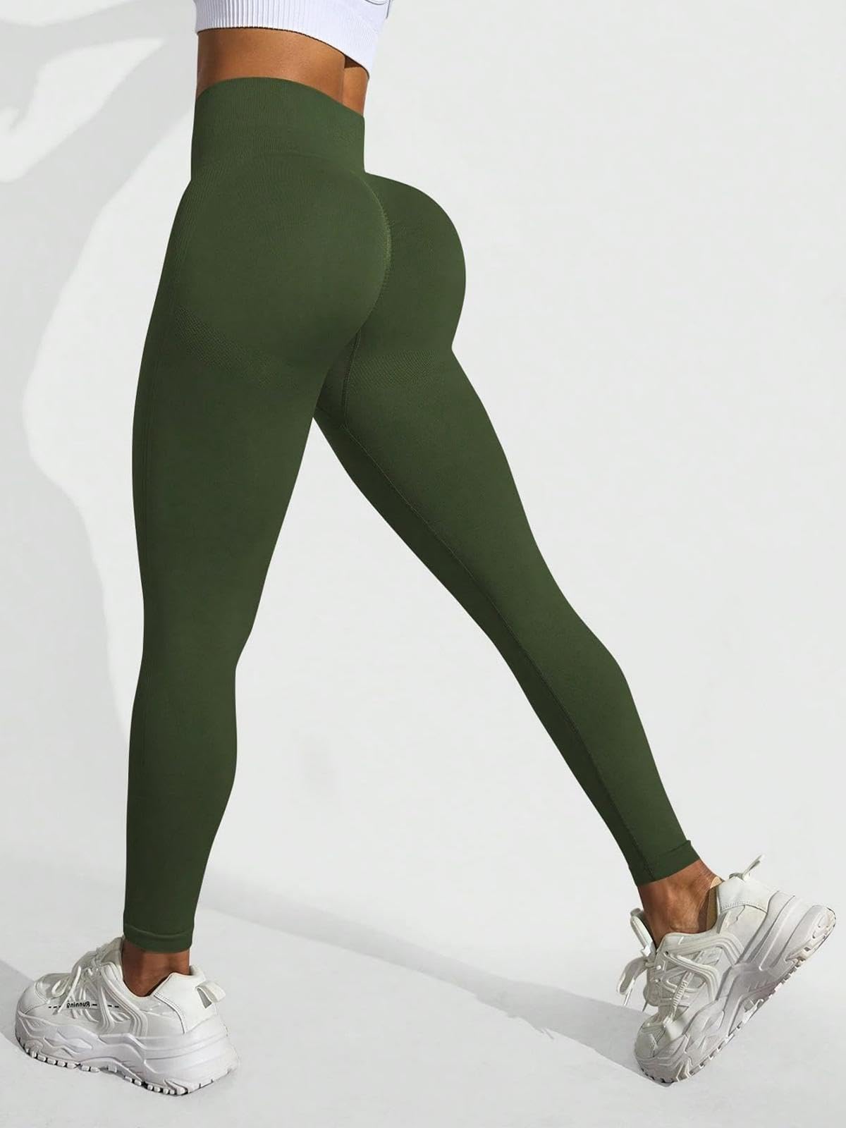 Women Seamless Leggings High Waist Tummy Control Yoga Pants Athletic Workout