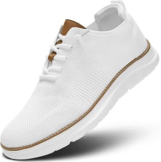Men's Casual Dress Shoes Fashion Walking Sneakers Mesh Business Oxfords Work Lightweight Soft Sole