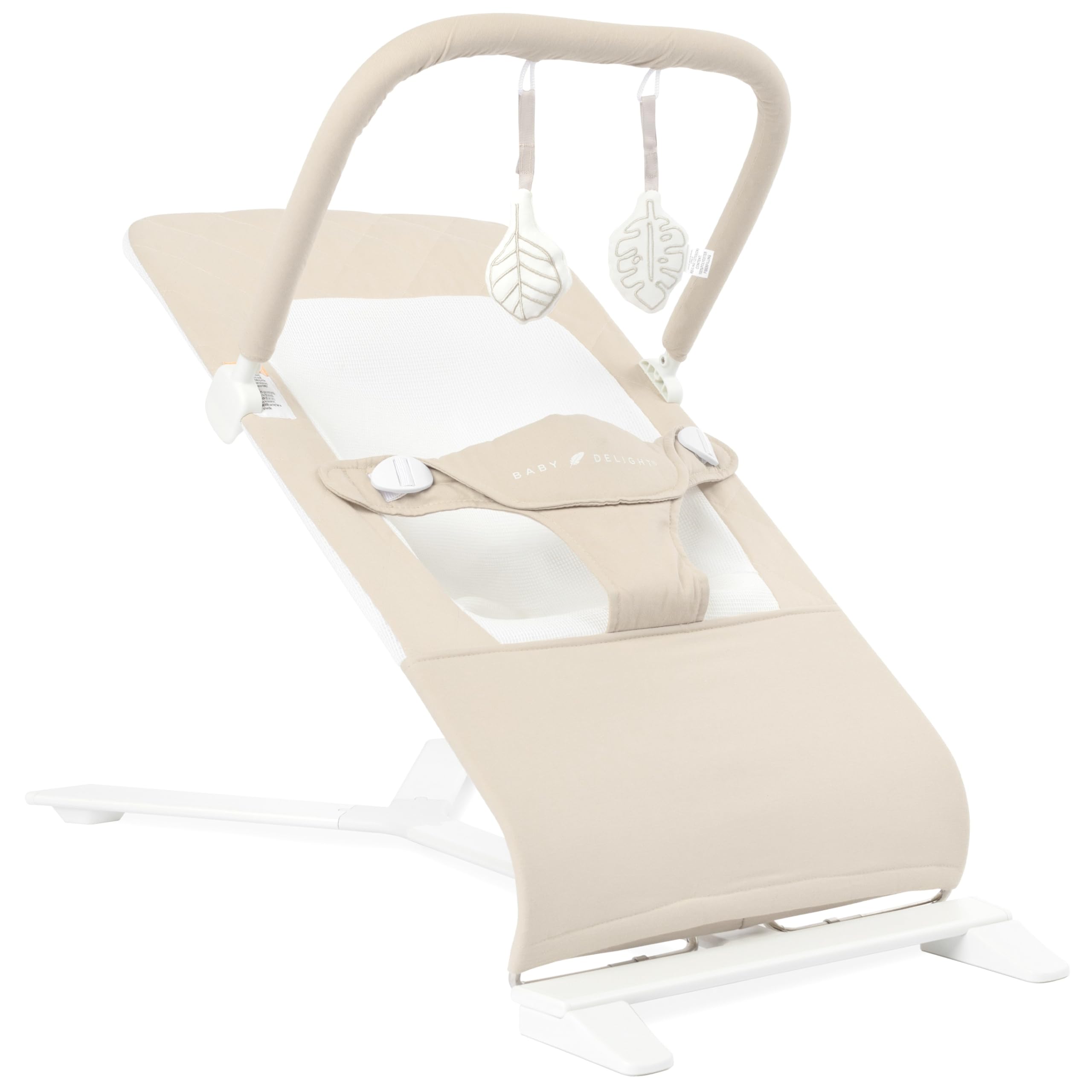 Baby Delight Alpine Deluxe Portable Bouncer, Infant, 0-6 Months, 100% GOTS Certi