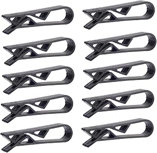 Pack of 10 Black Trash Can Grippers, 5 x 1 x 1.5 cm