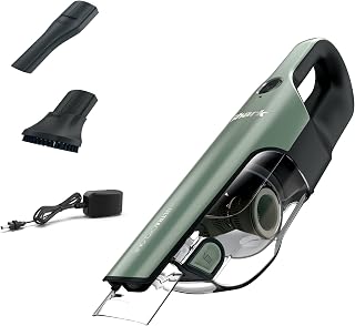 Shark Handheld Cordless Vacuum Cleaner, Washable Filter, Teal, CH901UK | Crevice Tool, Scrubbing Brush, 65W, 0.45 liters, 10 Minute Run-Time