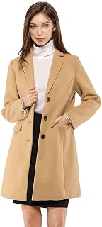 Allegra K Women's Winter Coats Basic Coat