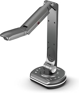 JOURIST DC530 Document Camera and Visualiser, 13 MP, up to A3 | Ultra HD resolution; teaching with Zoom, Teams, Google Meet and BigBlueButton, videos with OBS; for Windows, macOS and Linux