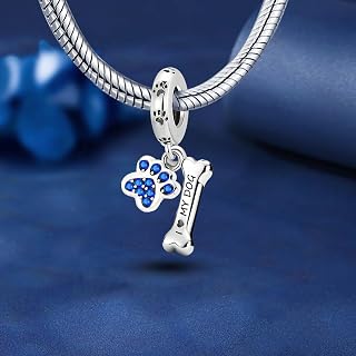 Silver Plated Fashion Paw Print Pet Dog & Cat Series for Women Bracelet Bangle DIY Jewelry Making Jewelry Decoration Match Daily Outfit Gift for Women Mom 1PC