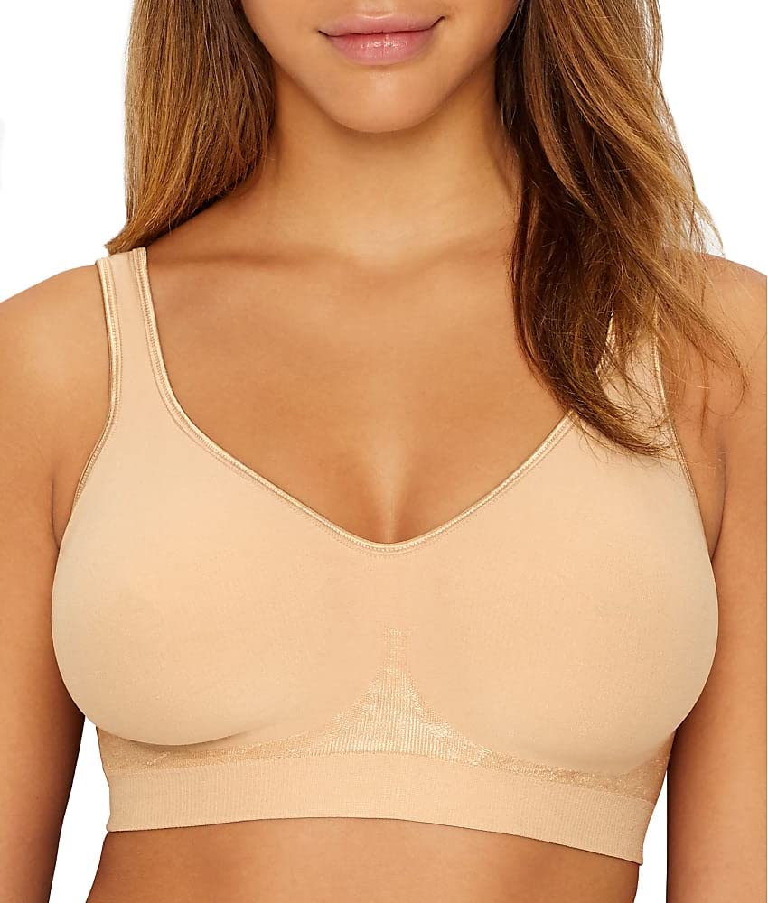Bali Comfort Revolution Shaping Wirefree Bra Full Coverage Women's Bra, Light De