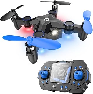 Holy Stone HS190 Drones for Kids, Foldable Mini RC Nano Quadcopter | Blue, Pocket Design, One Key Start, Altitude Hold, Headless Mode, 3D Flips, Throw to Go, One Key Return, Beginners