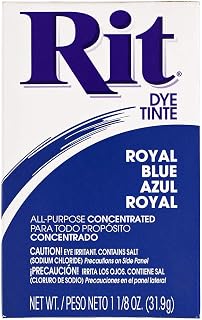 All Purpose Concentrated Rit Dye Powder Single Pack for Clothing, Décor, and Crafts – Royal Blue
