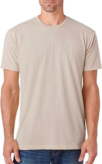 Next Level Apparel Men's Premium Fitted Sueded Crew Neck T-Shirt