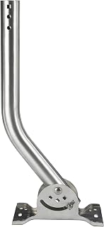 Proxicast Pro-Grade J-Max 100% Solid Rustproof Aluminum Antenna Mount - Universal Outdoor Adjustable Pivot/Lock Bracket & J-Pipe Mast (1.5" x 18" Pole) for Wall, Eave or Roof Mounting (ANT-800-JP2)