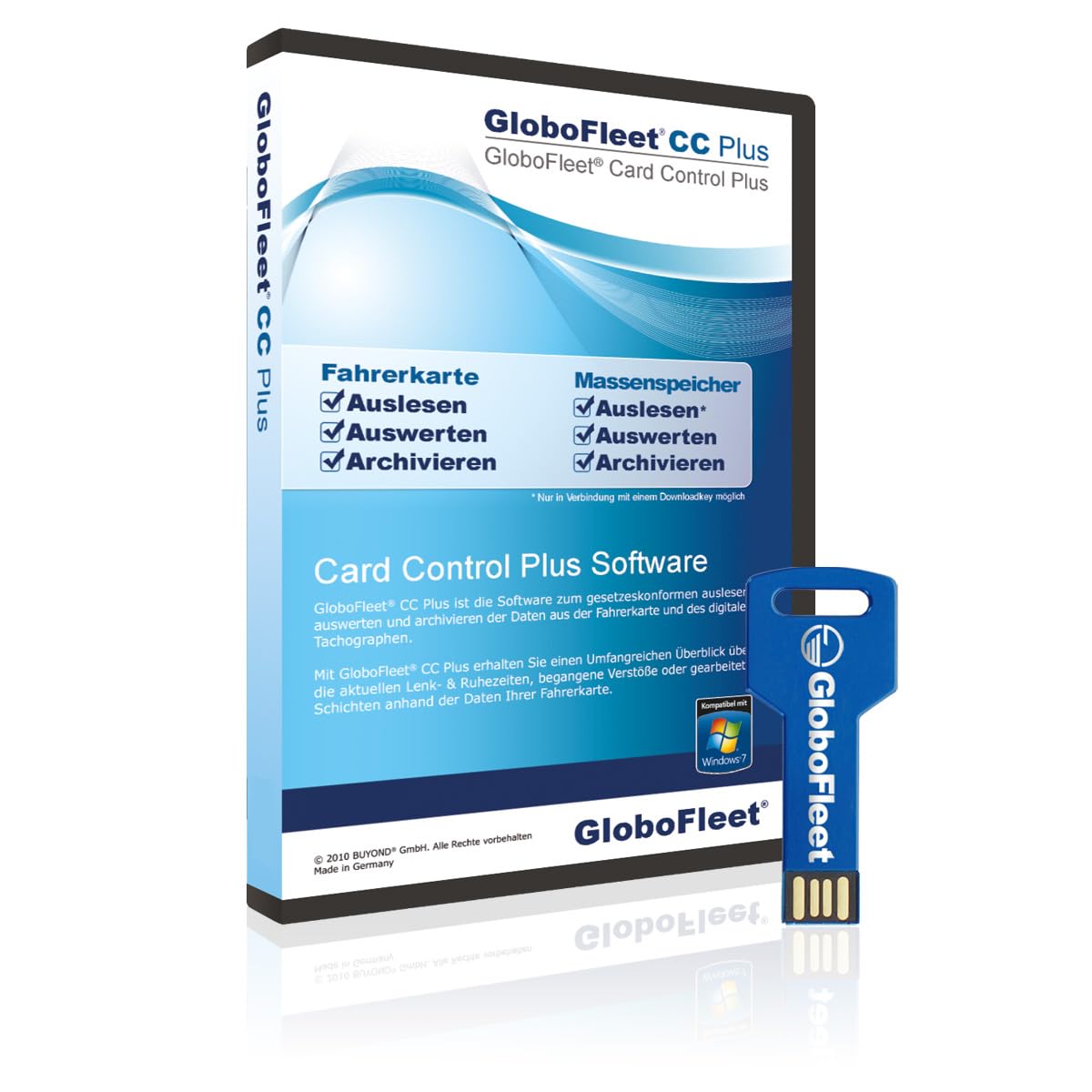 GloboFleet GF-CC-PLUS GloboFleet Card Control Plus Software- - Software to read,
