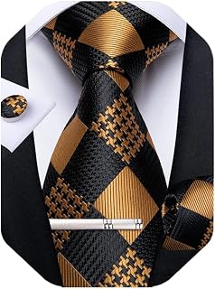 DiBanGu Necktie, Striped Necktie, Handkerchief, Cufflinks, Tie Pin Set, Wedding, Business, School Entrance Ceremonies, Graduation Ceremonies, Endment Parties