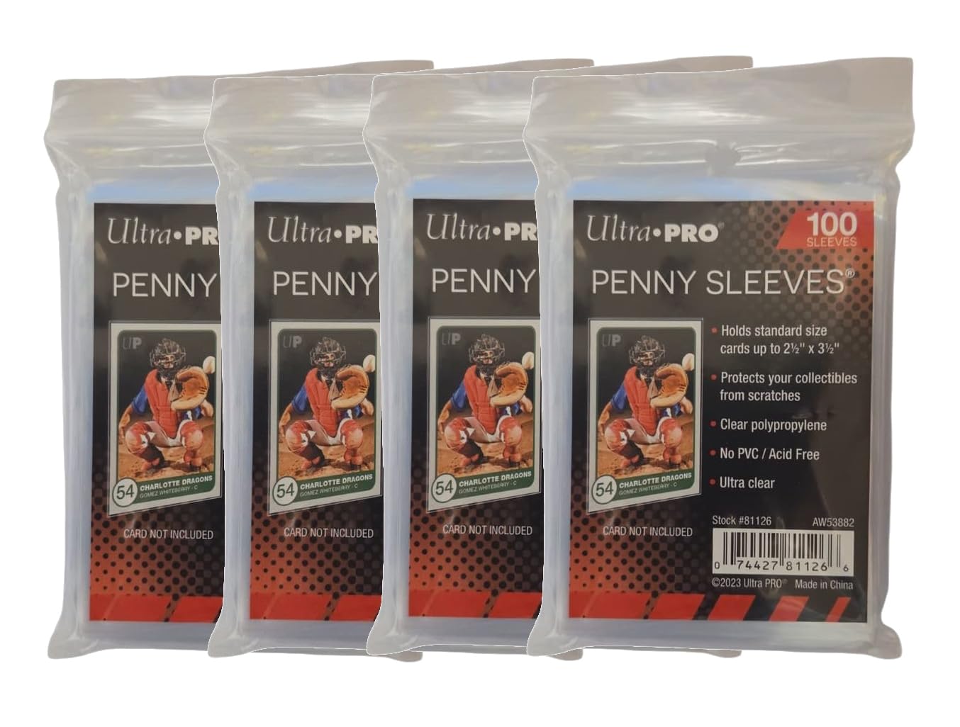 Pack of 400 Ultra Pro standard regular soft penny card sleeves for trading cards