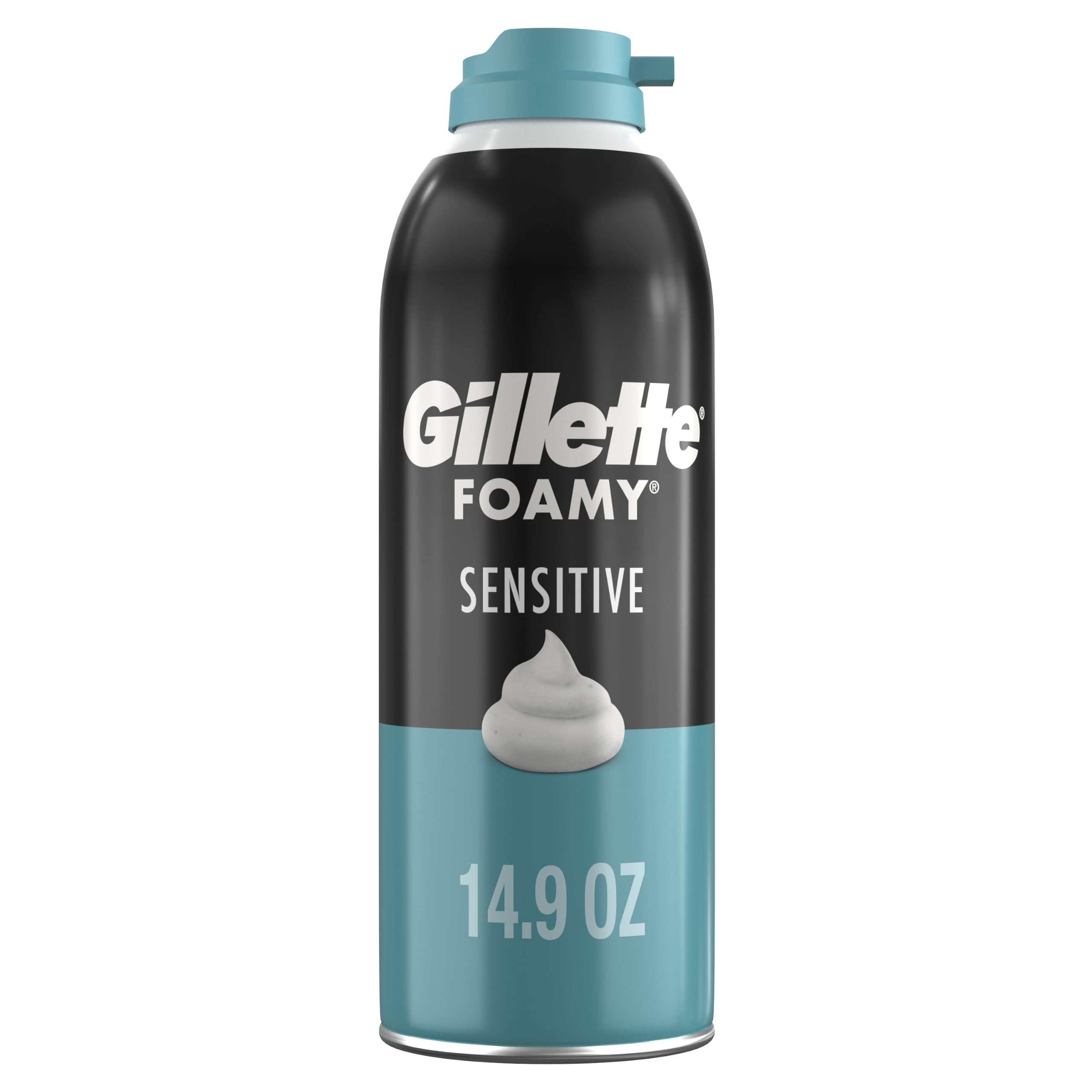 Gillette Foamy Sensitive Shave Foam for Men, Protection Against Shaving Irritati