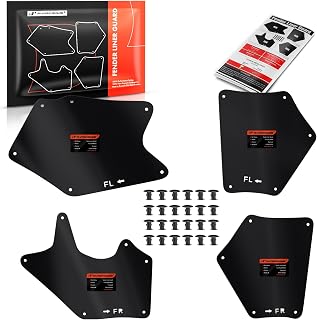 A-Premium Splash Guards Fender Liner Shields Compatible with Toyota Tundra Sequoia 2007-2020 Front and Rear 4-PC Set