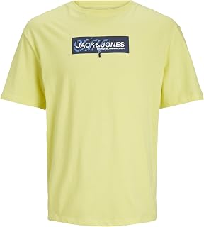 JACK & JONES Jcoaop Men's Printed SS Crew Neck T-Shirt