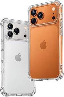 ONES for iPhone 17 Pro/iPhone 18 Pro Case Clear, Slim Soft TPU Back Silicone Cover, Protective Thin Phone Bumper Case with Shockproof Airbags, Yellowing Resistant, Transparent, 6.3 inch