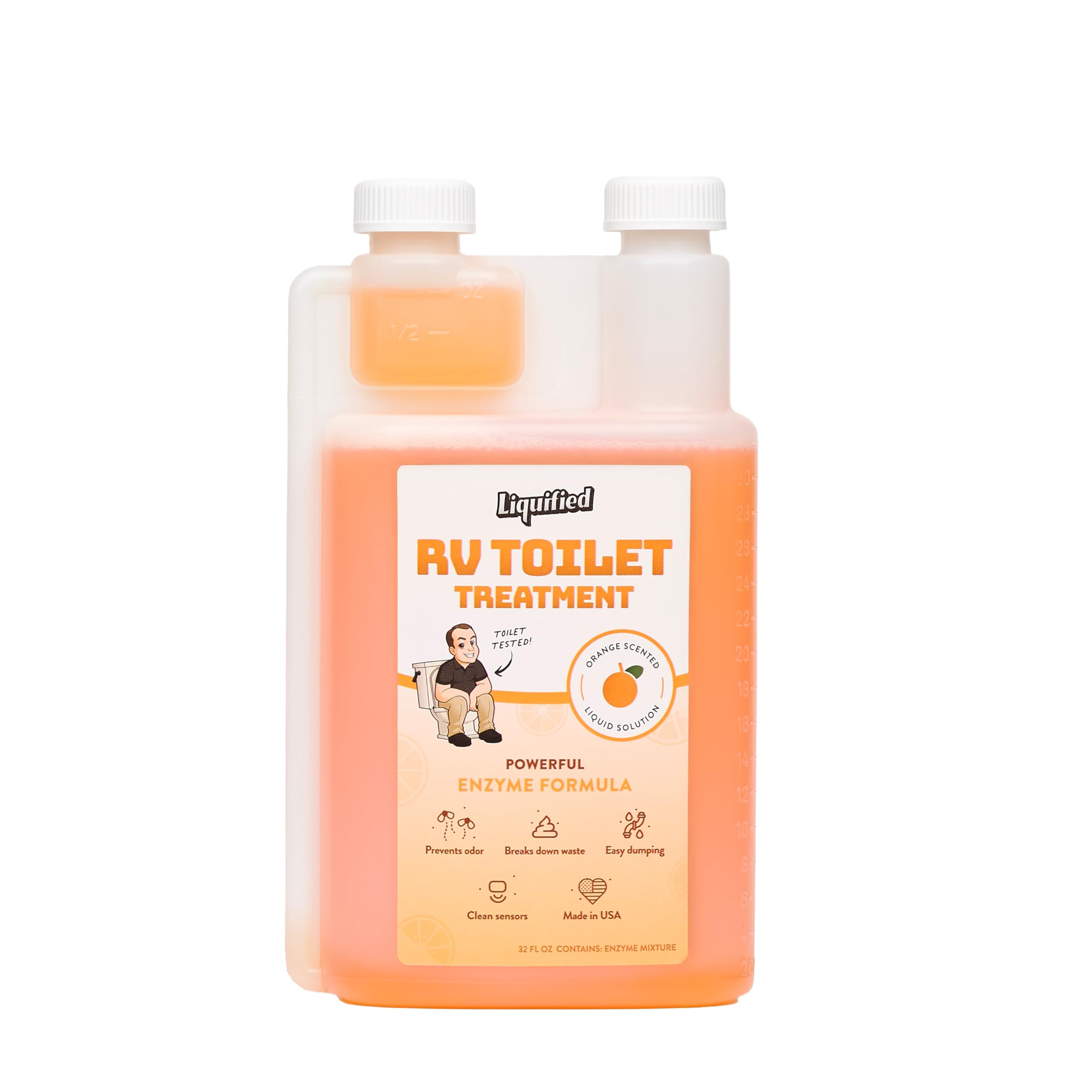 Liquified RV Toilet Treatment - Black Holding Tank Digester - Odor Eliminator - 