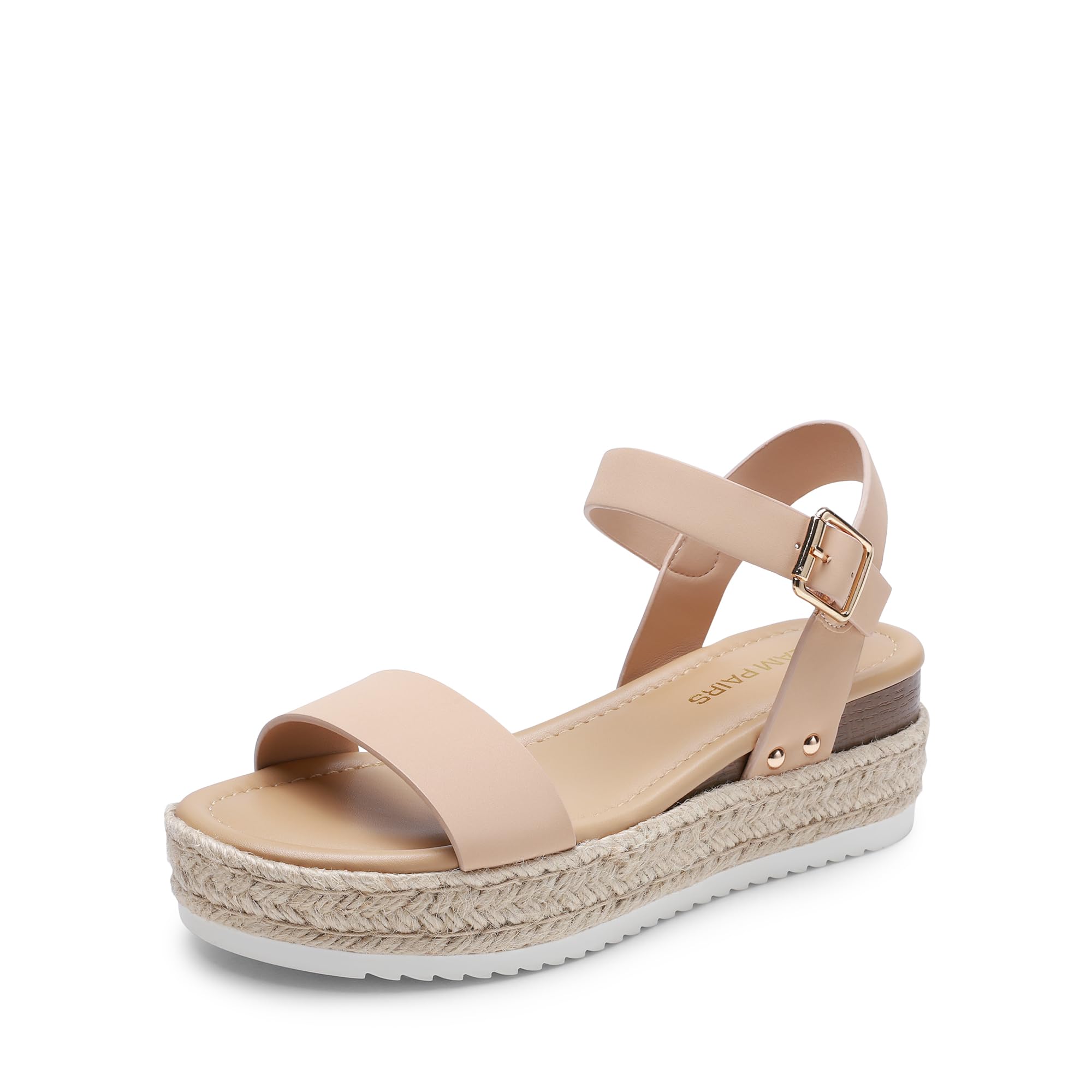 DREAM PAIRS Women Espadrilles Wedge Espadrilles Comfortable Open Toe One Band Su