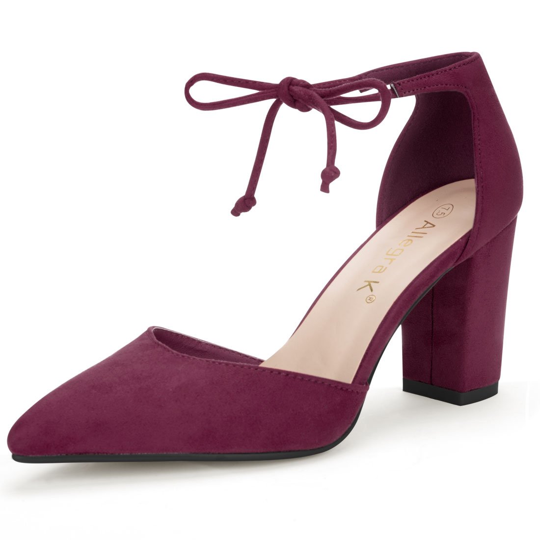 Allegra K Womens Knotted Toe Ankle Pumps