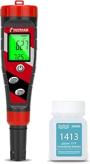 UIUZMAR pH Meter for Water Hydroponics Supplies 4 in 1 pH PPM ECTester | pH Up and Down Tester Digital PPM Meter EC Meter Combo for Home Growers – Accurate pH Tester TDS EC Reader for Hydroponics