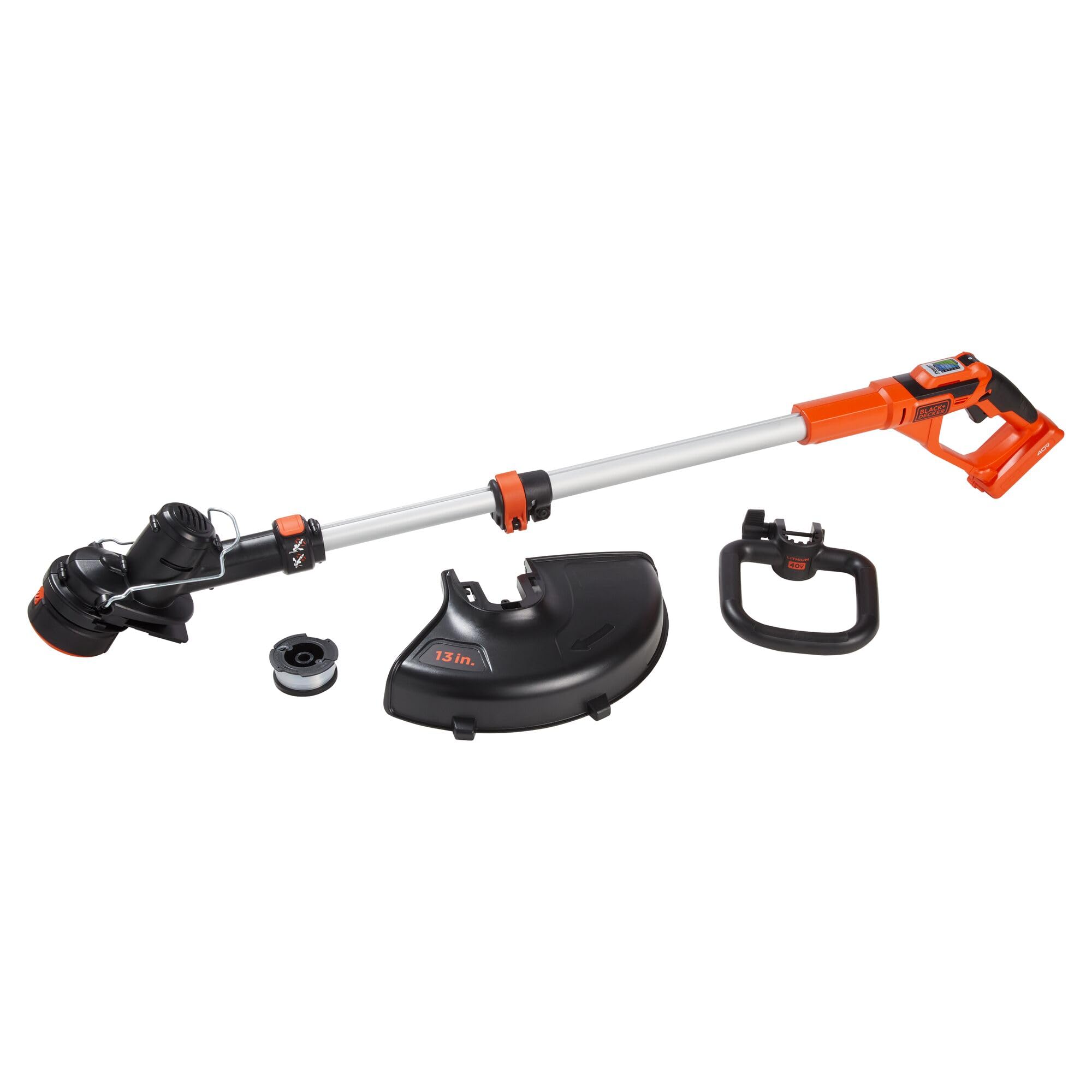 BLACK+DECKER 40V MAX String Trimmer and Lawn Edger, 13 Inch Weed Eater, Far Reac