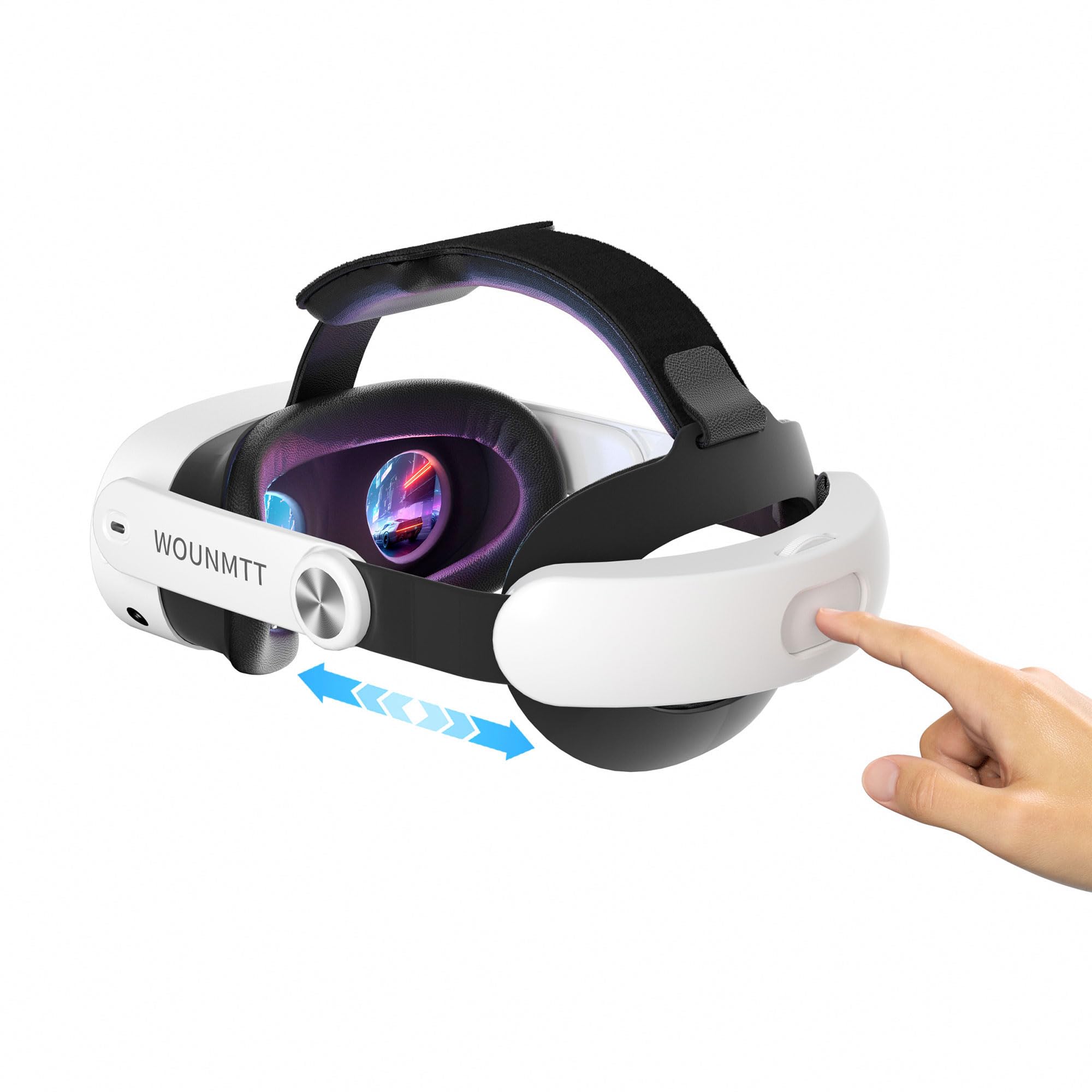 WOUNMTT Head Strap for Oculus Meta Quest 3S Quest 3, Fashion Adjustable Comfort 