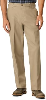 Dockers Men's Straight Fit Workday Khaki Smart 360 Flex Pants D2, Black Stretch, 29 W x 30L