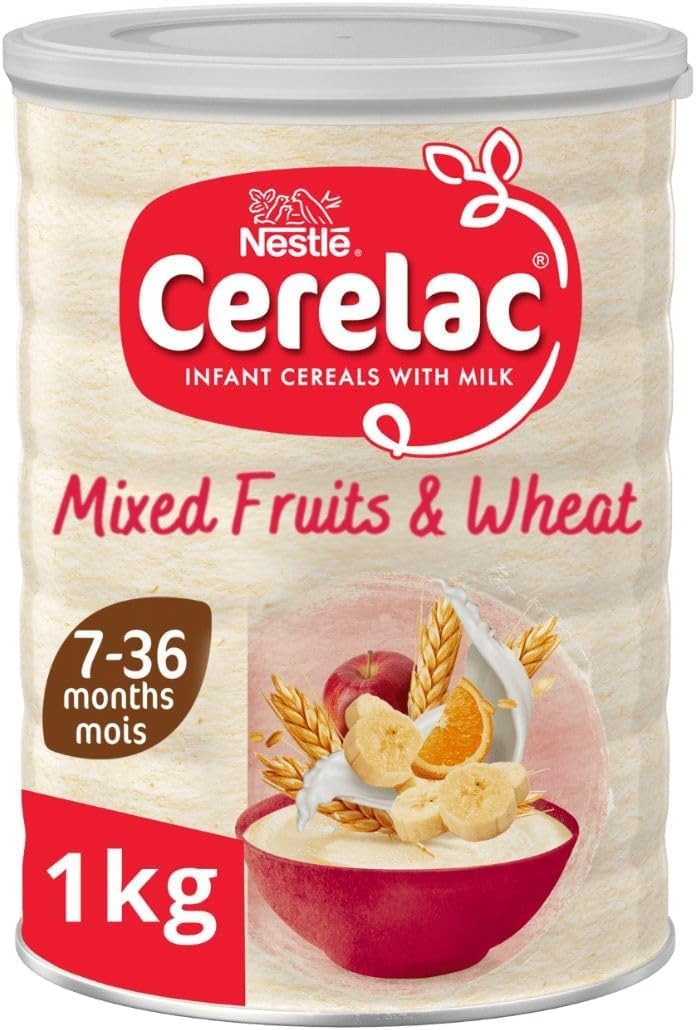 Cerelac Mixed Fruits & Wheat Baby Cereal with Milk 7+ Months 1kg | Smooth mixed 