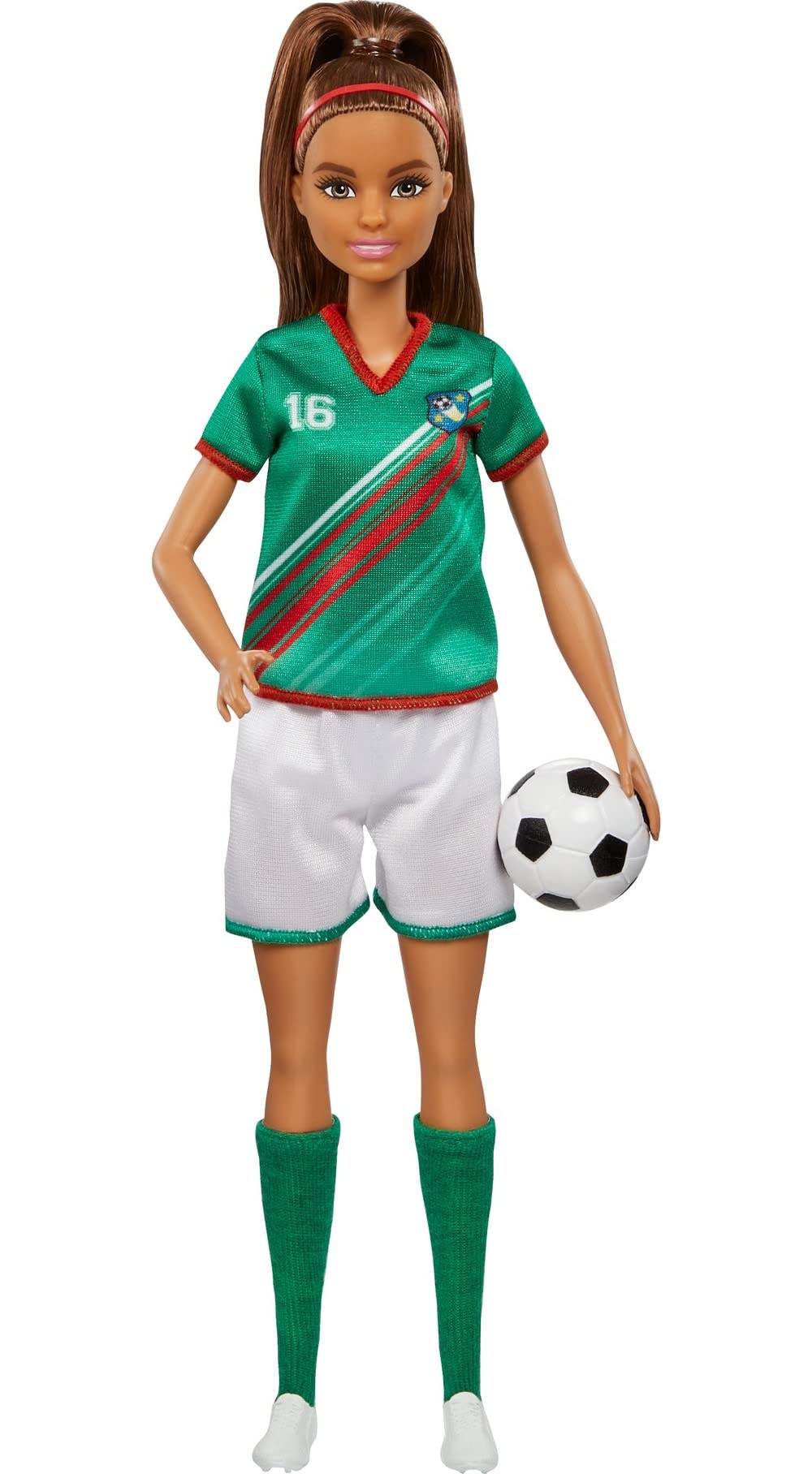 Barbie Careers Soccer Doll and Themed Fashions | Brunette Fashion Doll with Unif